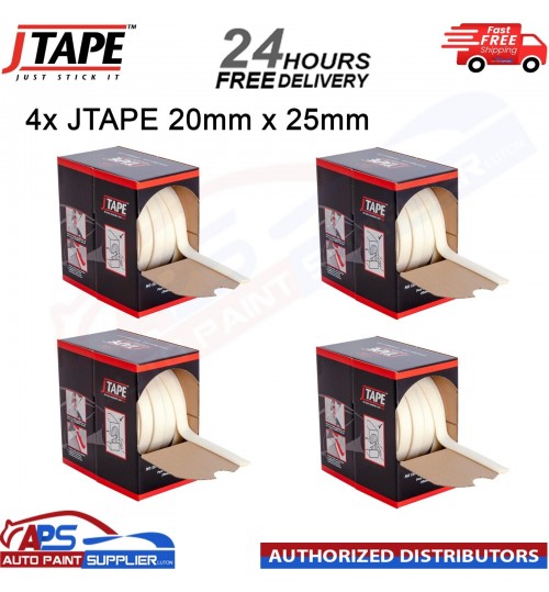 4 X J TAPE 1012.2025 NO EDGE BLENDING TAPE PLUS 20MMX25M JTAPE REPAIR MASKING